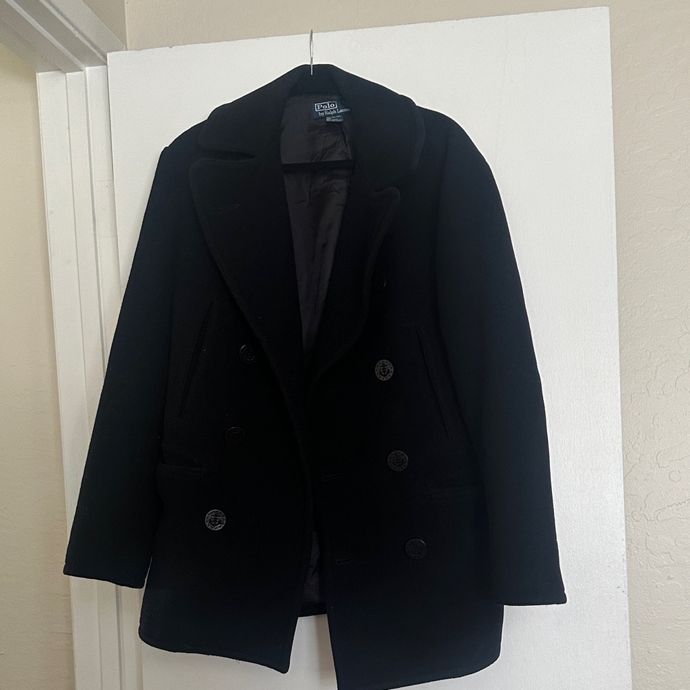 Polo by Ralph Lauren Black Pea Coat